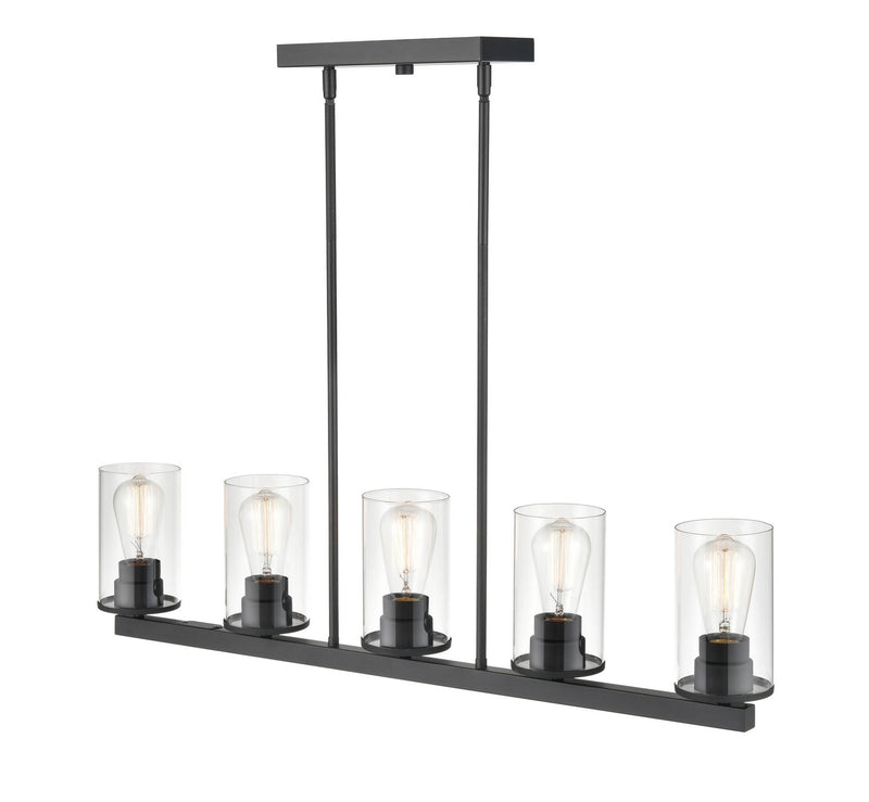 Millennium 2725-MB Five Light Pendant, Matte Black