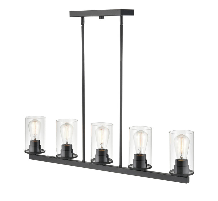 Millennium 2725-MB Five Light Pendant, Matte Black