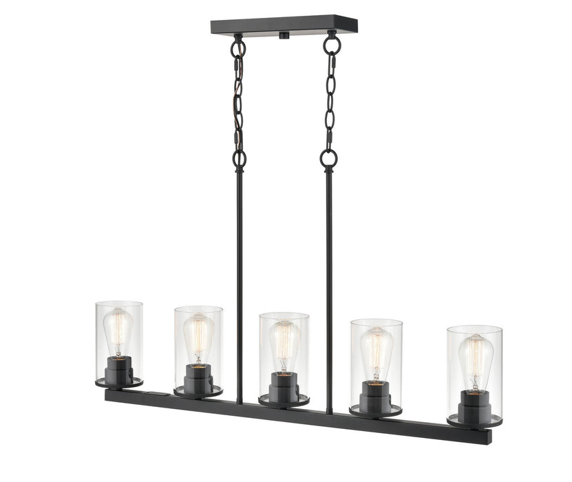 Millennium 2725-MB Five Light Pendant, Matte Black