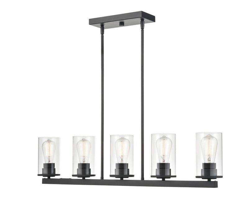 Millennium 2725-MB Five Light Pendant, Matte Black
