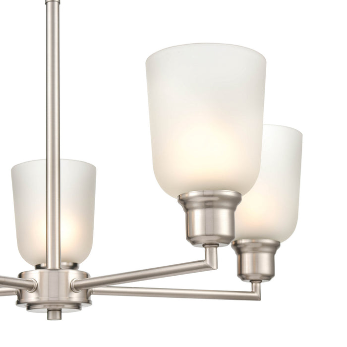 Millennium 2815-BN Five Light Chandelier, Brushed Nickel