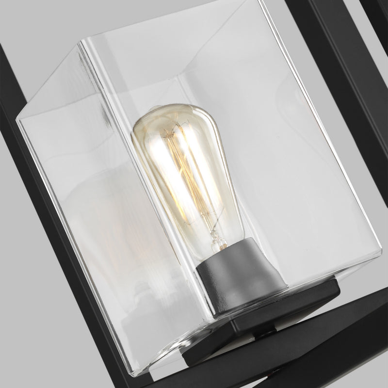 Generation Lighting 5141501-112 One Light Pendant, Midnight Black
