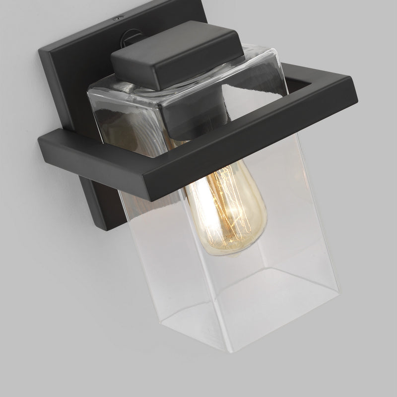 Generation Lighting 4141501-112 One Light Wall / Bath Sconce, Midnight Black