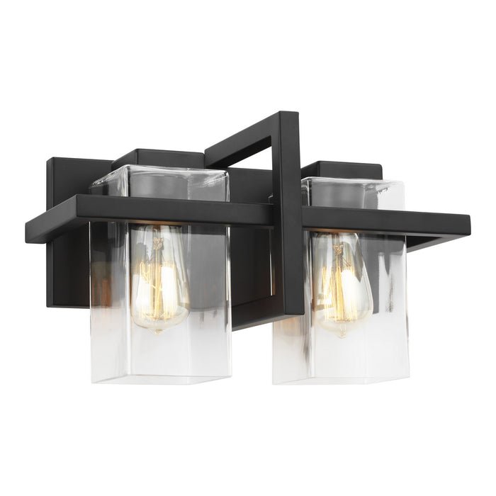 Generation Lighting 4441502-112 Two Light Wall / Bath, Midnight Black