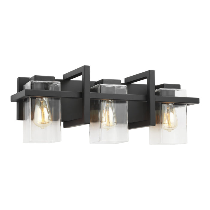 Generation Lighting 4441503-112 Three Light Wall / Bath, Midnight Black