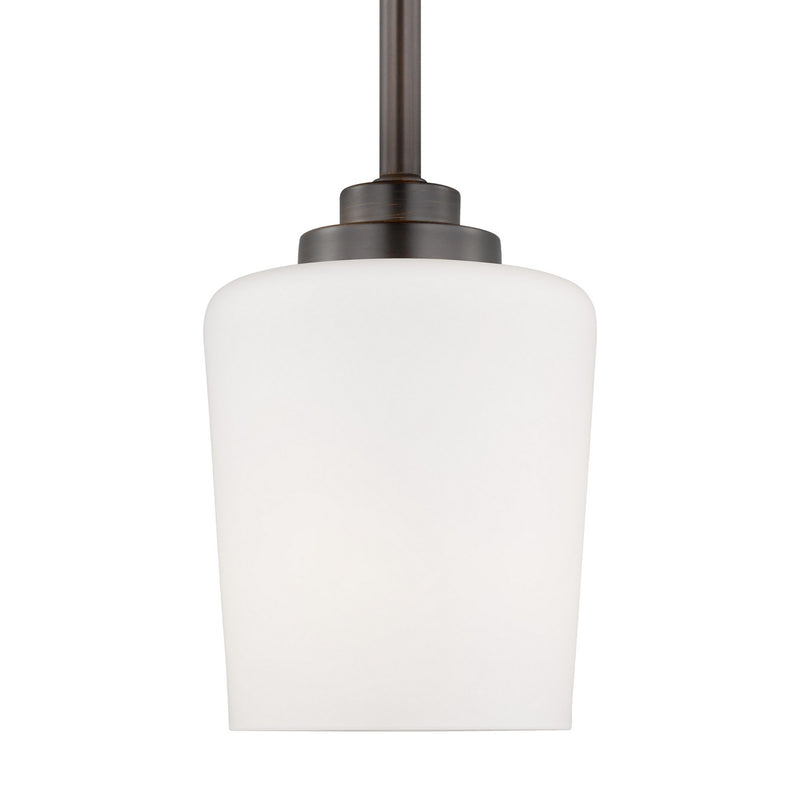 Generation Lighting 6102801-710 One Light Mini-Pendant, Bronze
