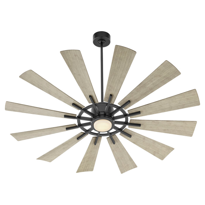 Quorum 46012-5942 60"Patio Fan, Matte Black