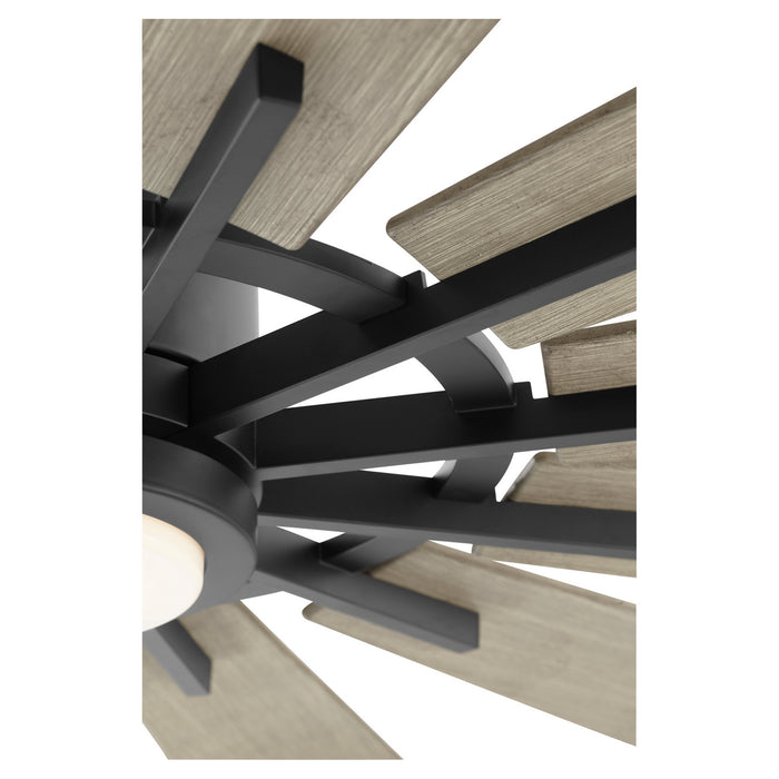 Quorum 46012-5942 60"Patio Fan, Matte Black