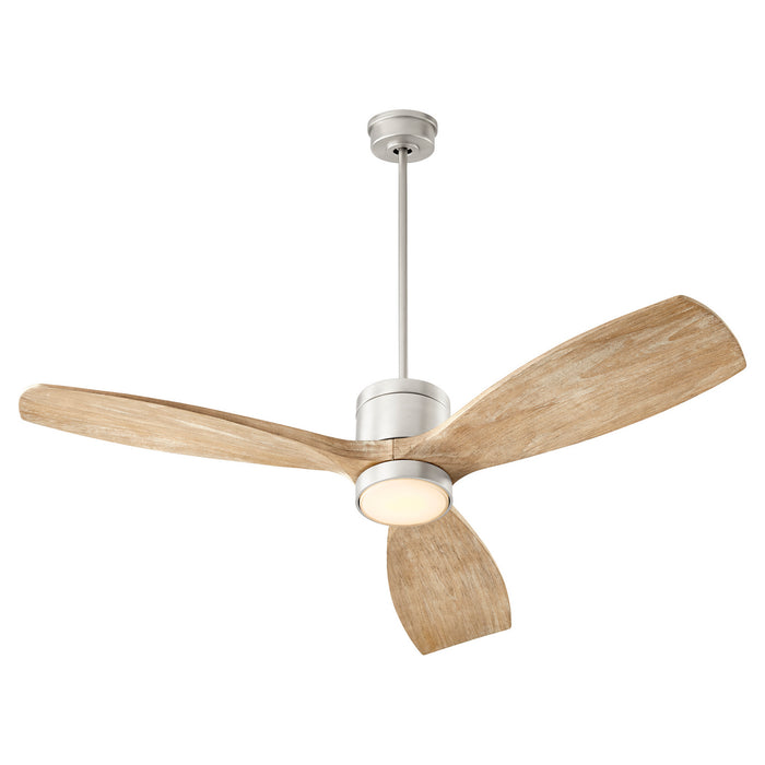 Quorum 30643-65 64" Ceiling Fan, Satin Nickel