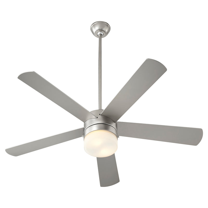 Quorum 37525-65 52" Ceiling Fan, Satin Nickel