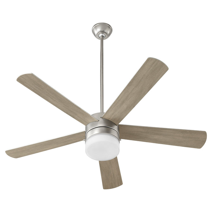 Quorum 37525-65 52" Ceiling Fan, Satin Nickel