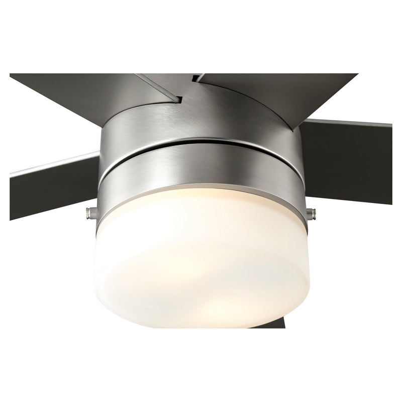 Quorum 37525-65 52" Ceiling Fan, Satin Nickel