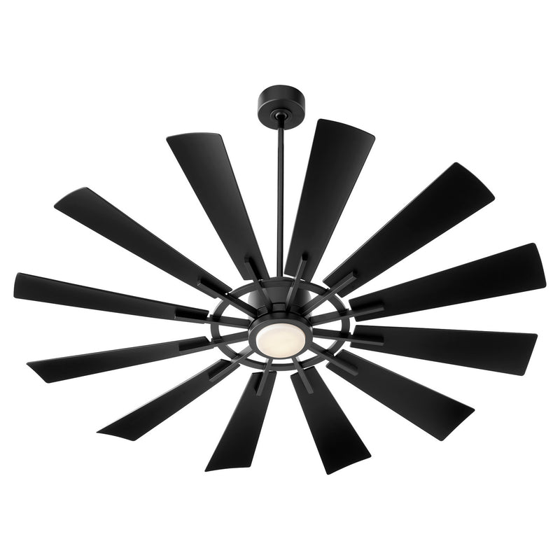 Quorum 46012-59 60"Patio Fan, Matte Black
