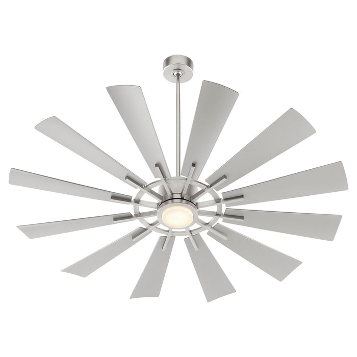Quorum 46012-65 60"Patio Fan, Satin Nickel