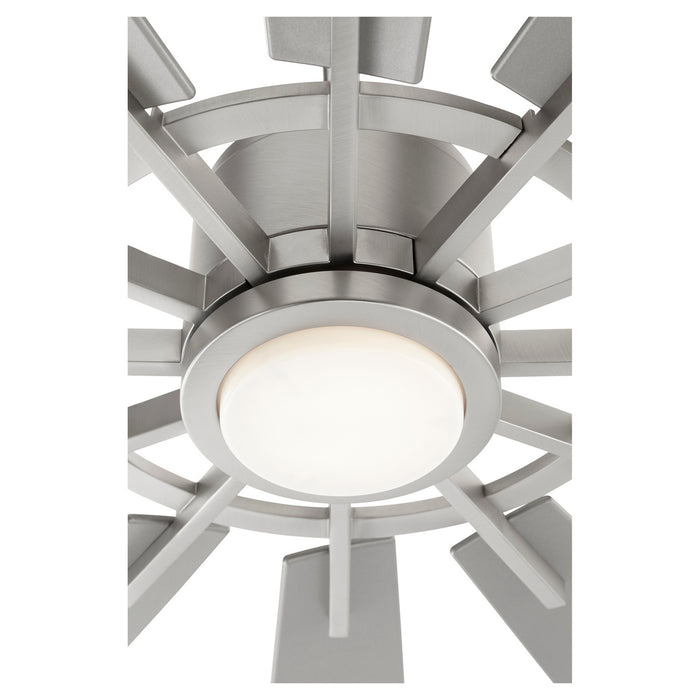Quorum 46012-65 60"Patio Fan, Satin Nickel