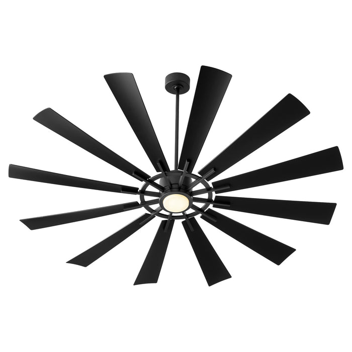 Quorum 47212-59 72"Patio Fan, Matte Black