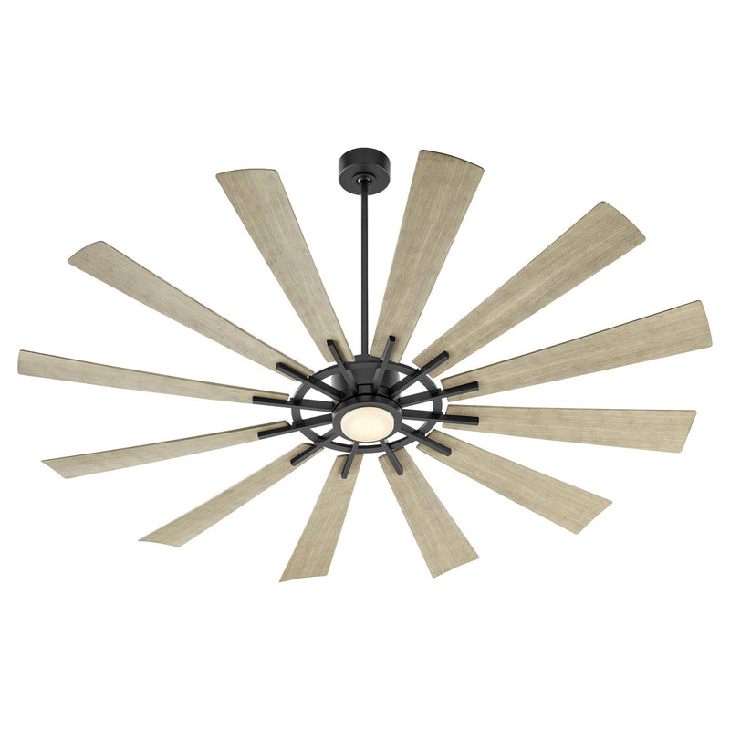 Quorum 47212-5942 72"Patio Fan, Matte Black