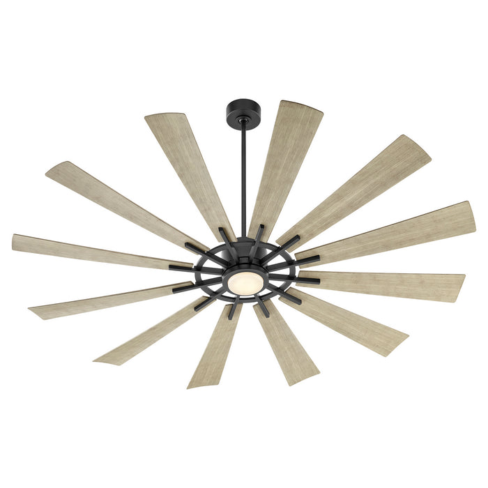 Quorum 47212-5942 72"Patio Fan, Matte Black