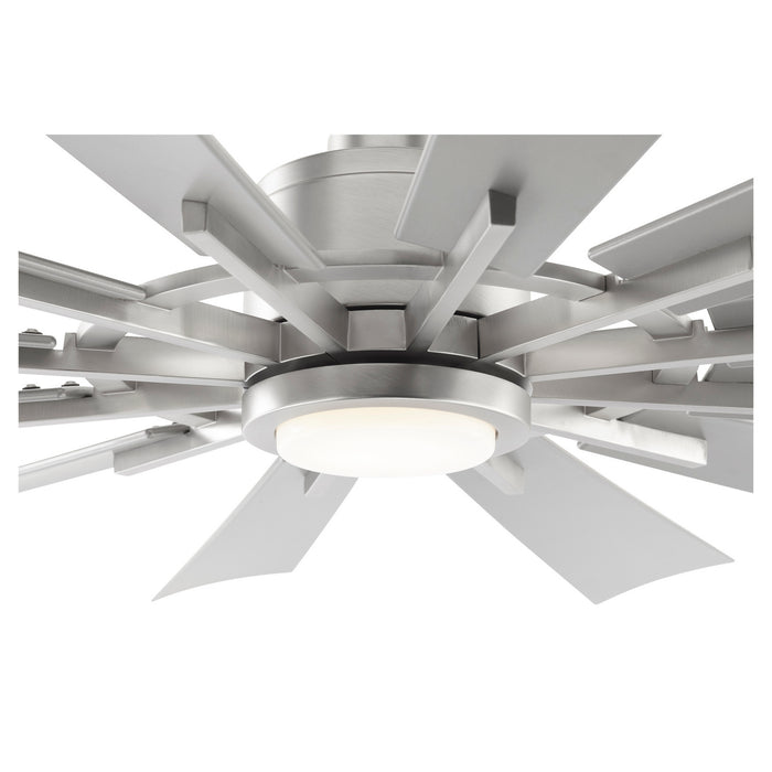 Quorum 47212-65 72"Patio Fan, Satin Nickel