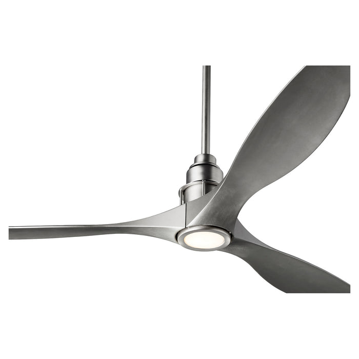 Quorum 97543-65 54" Ceiling Fan, Satin Nickel