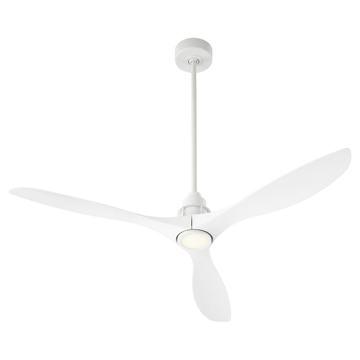 Quorum 97543-8 54" Ceiling Fan, Studio White