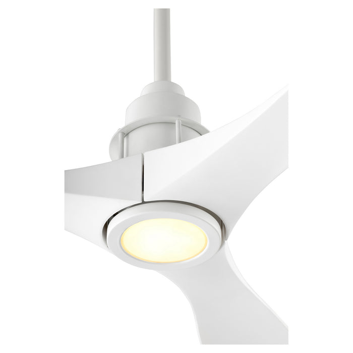 Quorum 97543-8 54" Ceiling Fan, Studio White