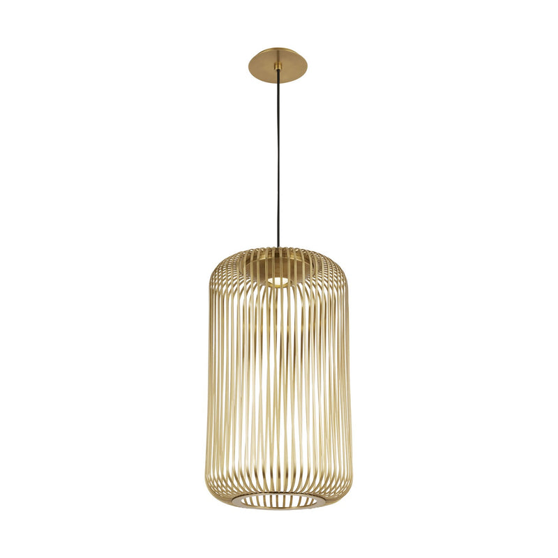 Visual Comfort Modern 700TDKAI1BR-LED930 LED Pendant, Plated Brass