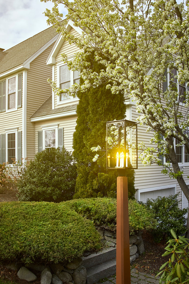 Northeast Lantern 11653-DB-LT4-CLR Four Light Post Mount, Dark Brass