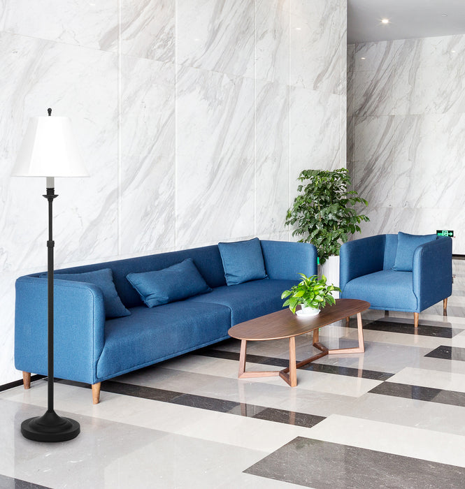 House of Troy CL201-BLK One Light Floor Lamp, Black