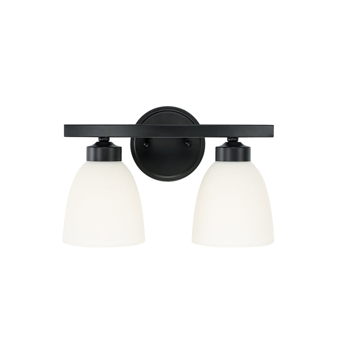 Capital Lighting 114321MB-333 Two Light Vanity, Matte Black