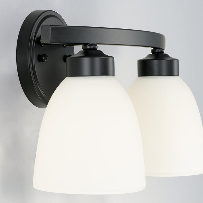 Capital Lighting 114321MB-333 Two Light Vanity, Matte Black
