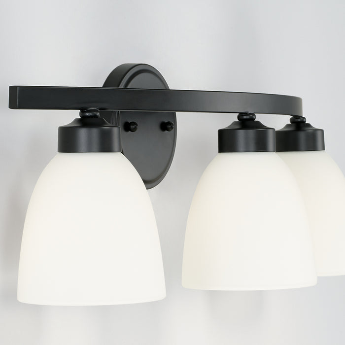 Capital Lighting 114331MB-333 Three Light Vanity, Matte Black