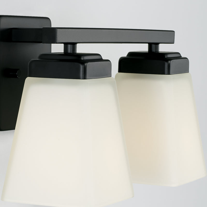 Capital Lighting 114421MB-334 Two Light Vanity, Matte Black