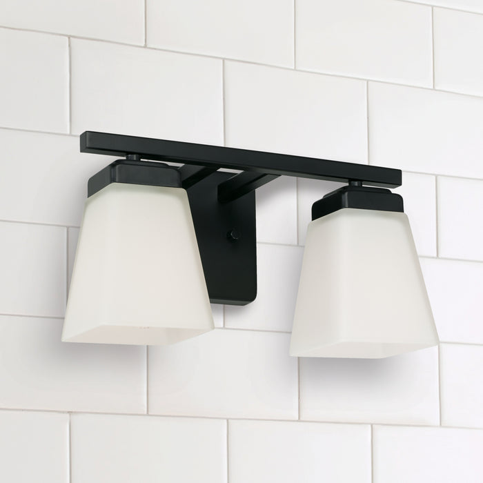 Capital Lighting 114421MB-334 Two Light Vanity, Matte Black