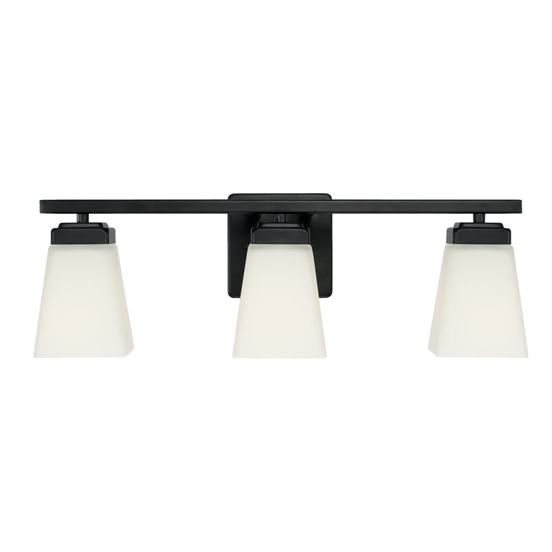 Capital Lighting 114431MB-334 Three Light Vanity, Matte Black