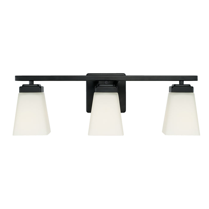 Capital Lighting 114431MB-334 Three Light Vanity, Matte Black