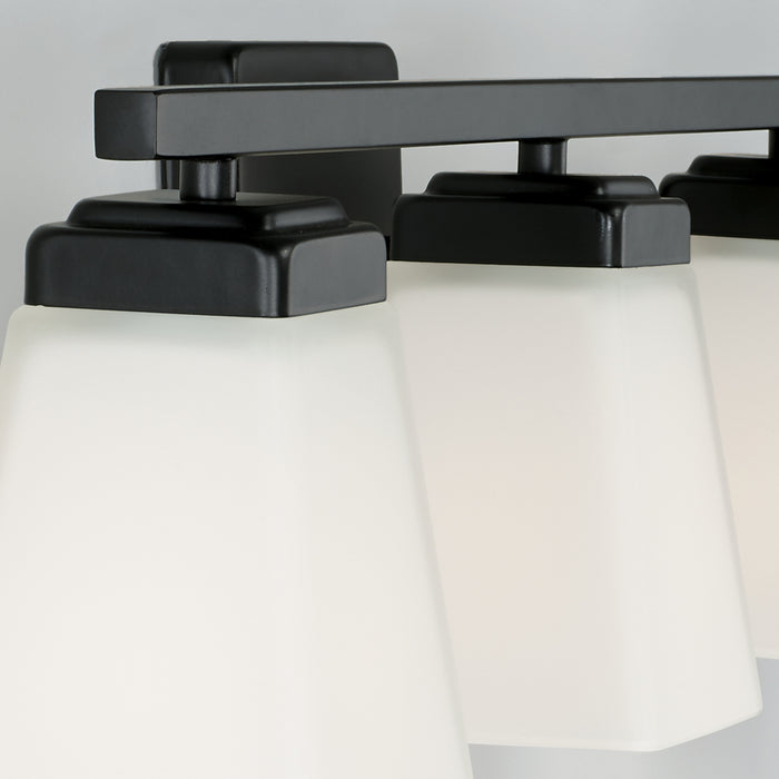 Capital Lighting 114441MB-334 Four Light Vanity, Matte Black