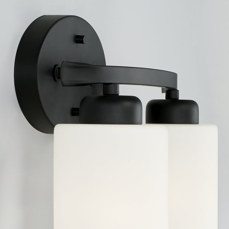 Capital Lighting 115221MB-338 Two Light Vanity, Matte Black