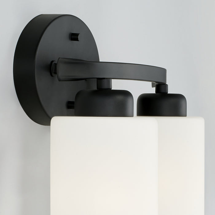 Capital Lighting 115221MB-338 Two Light Vanity, Matte Black