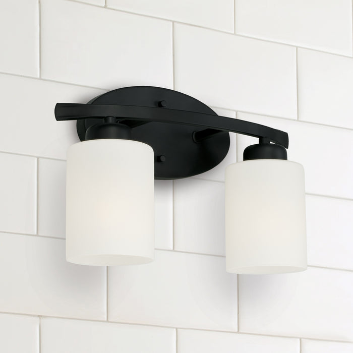 Capital Lighting 115221MB-338 Two Light Vanity, Matte Black