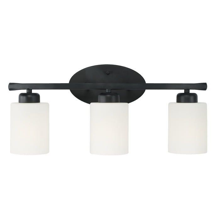 Capital Lighting 115231MB-338 Three Light Vanity, Matte Black
