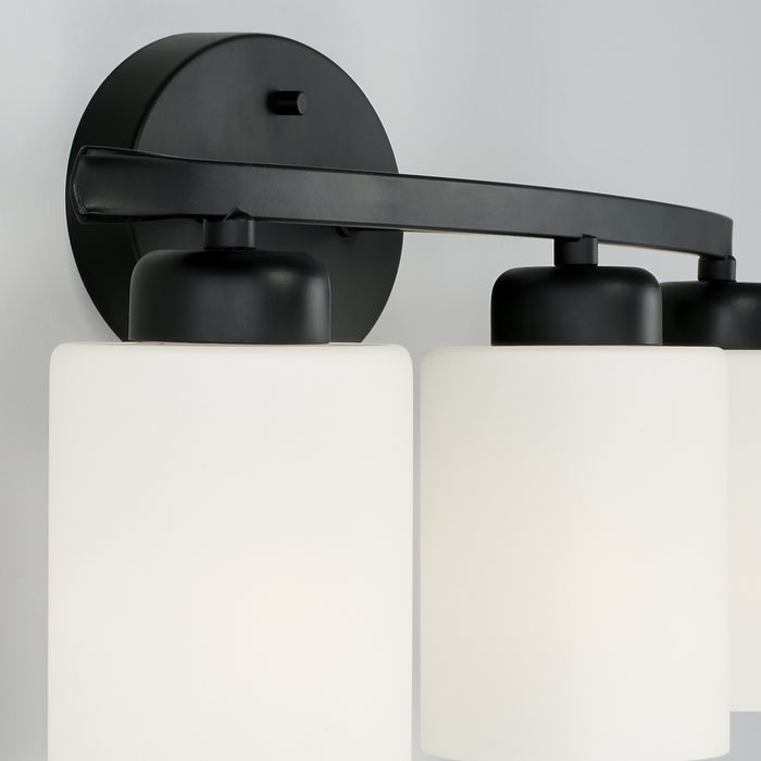 Capital Lighting 115231MB-338 Three Light Vanity, Matte Black