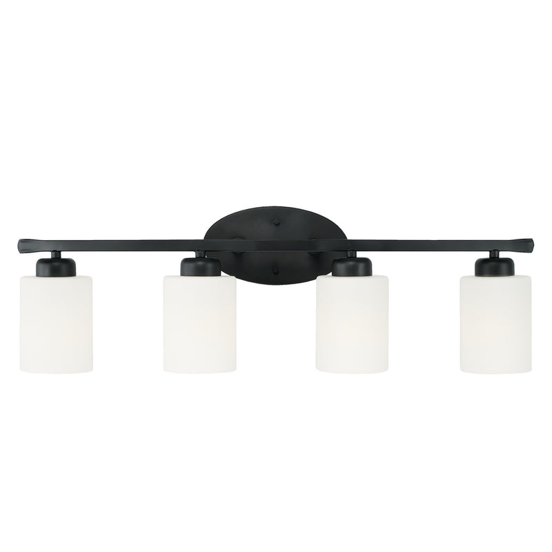 Capital Lighting 115241MB-338 Four Light Vanity, Matte Black