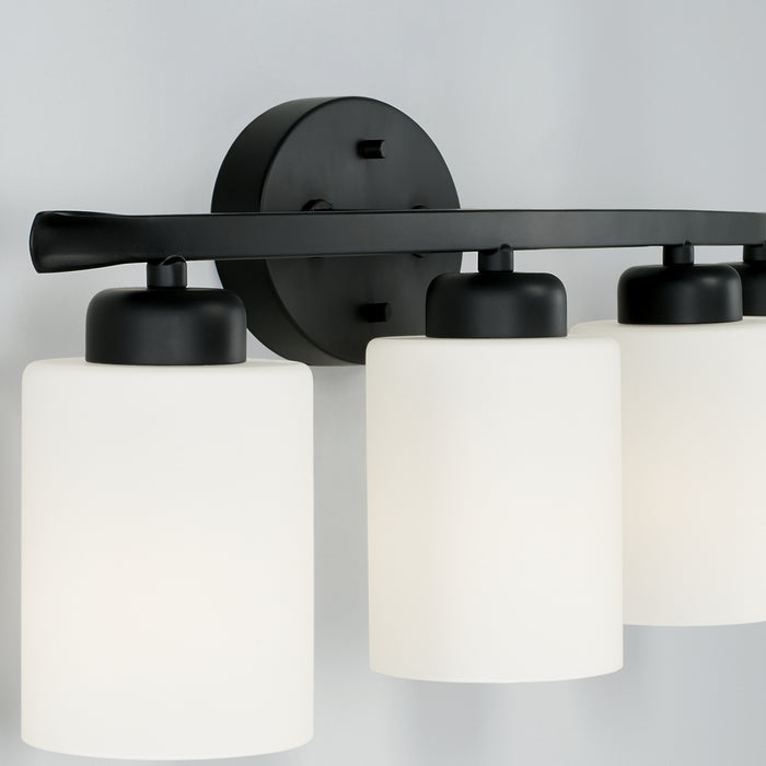 Capital Lighting 115241MB-338 Four Light Vanity, Matte Black