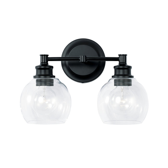 Capital Lighting 121121MB-426 Two Light Vanity, Matte Black