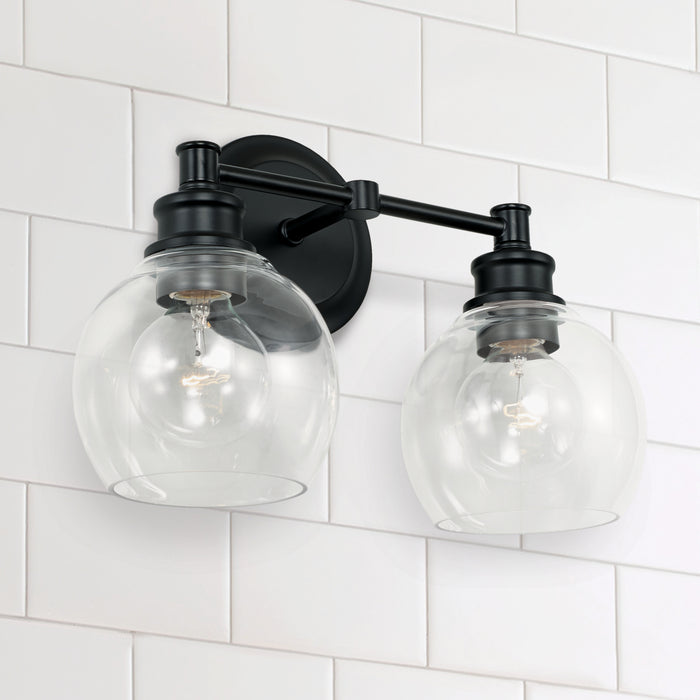 Capital Lighting 121121MB-426 Two Light Vanity, Matte Black