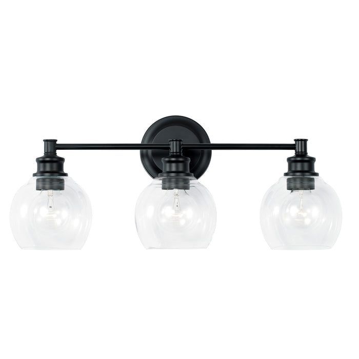 Capital Lighting 121131MB-426 Three Light Vanity, Matte Black