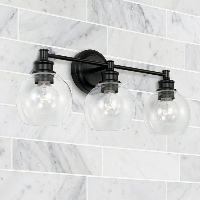 Capital Lighting 121131MB-426 Three Light Vanity, Matte Black
