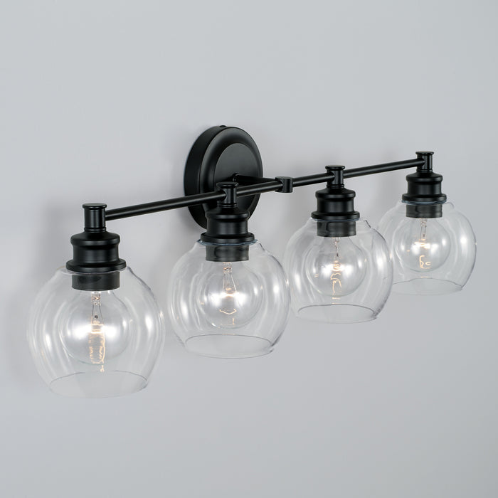 Capital Lighting 121141MB-426 Four Light Vanity, Matte Black