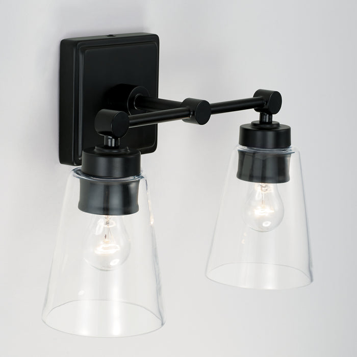 Capital Lighting 121821MB-432 Two Light Vanity, Matte Black